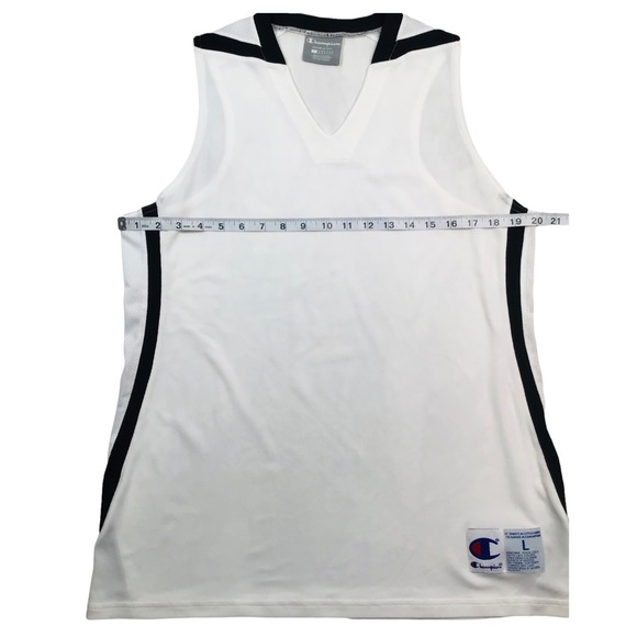 Champion - Double Dry Mesh White / Black Tank Top L - NWOT - Picture 9 of 13